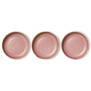 Diepe keramische schaal van HKliving in rustiek roze, perfect voor serveer- en eetgerei, met een elegante, keramische afwerking.