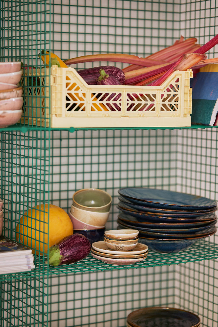 HKliving Chef Ceramics kleine schaal in crème en bruin, keramisch servies met elegante afwerking en ronde vorm.