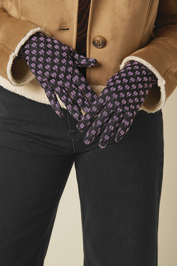 Lila Chelsea handschoen van King Louie met comfortabele pasvorm en stijlvolle look, geschikt voor koude dagen.