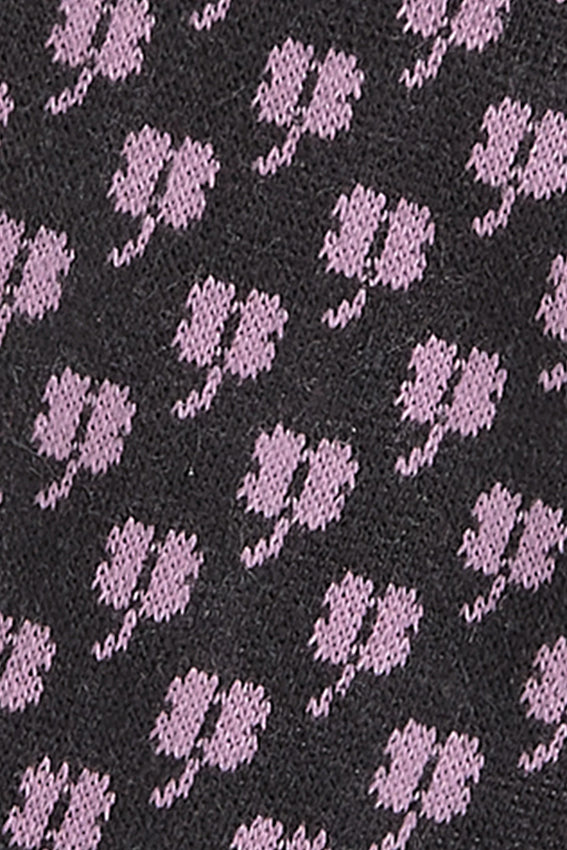 Lila Chelsea handschoen van King Louie met crocus patroon, zachte textuur en stijlvolle uitstraling.