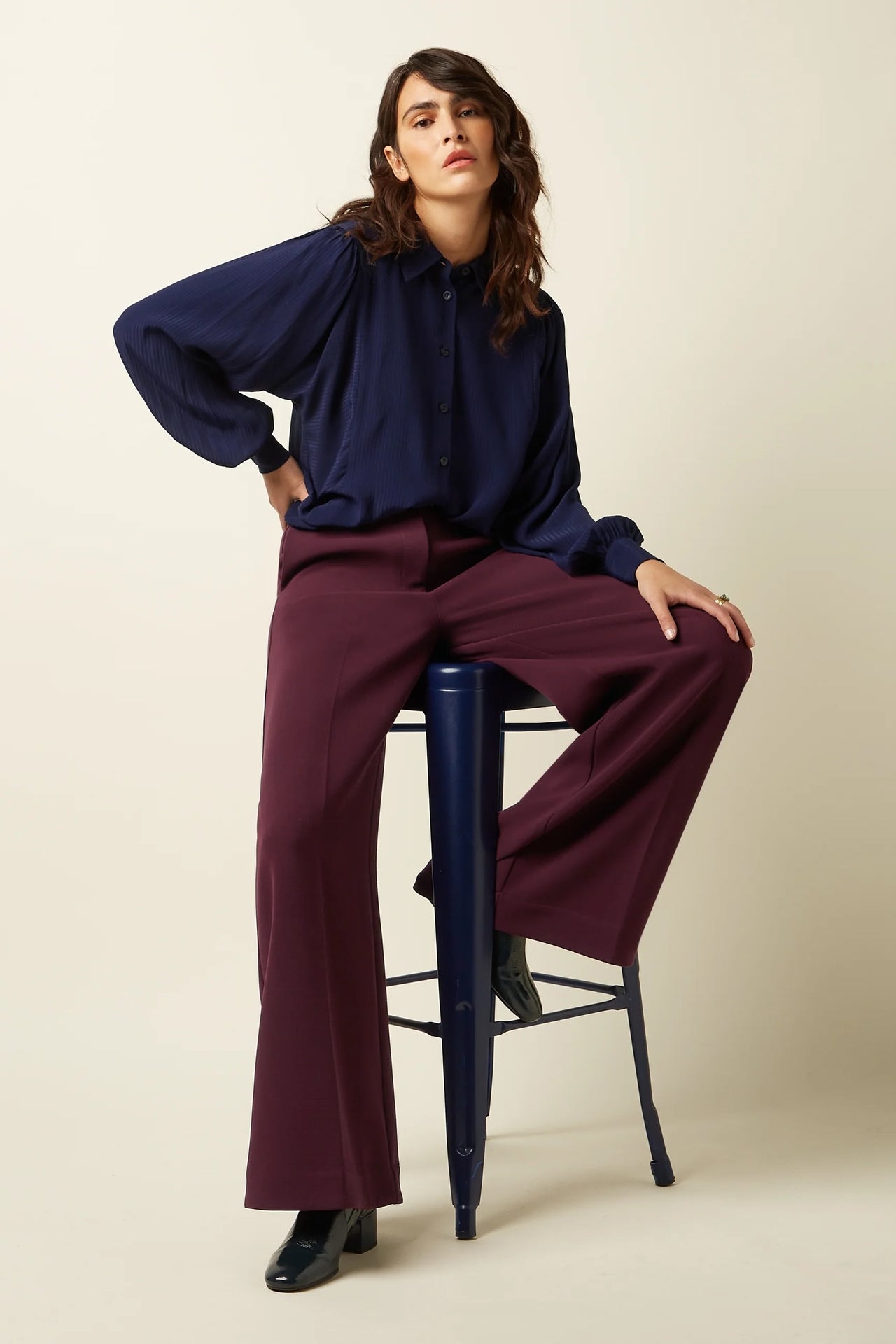 Chloe Pants Petit Malone 607 Bordeaux Red