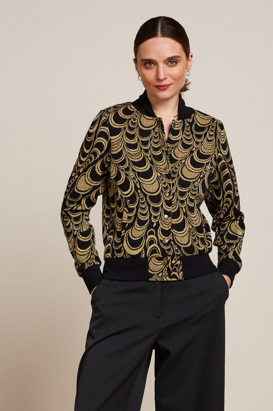 Cleo Jacket Bobbin Jacquard  001 Black