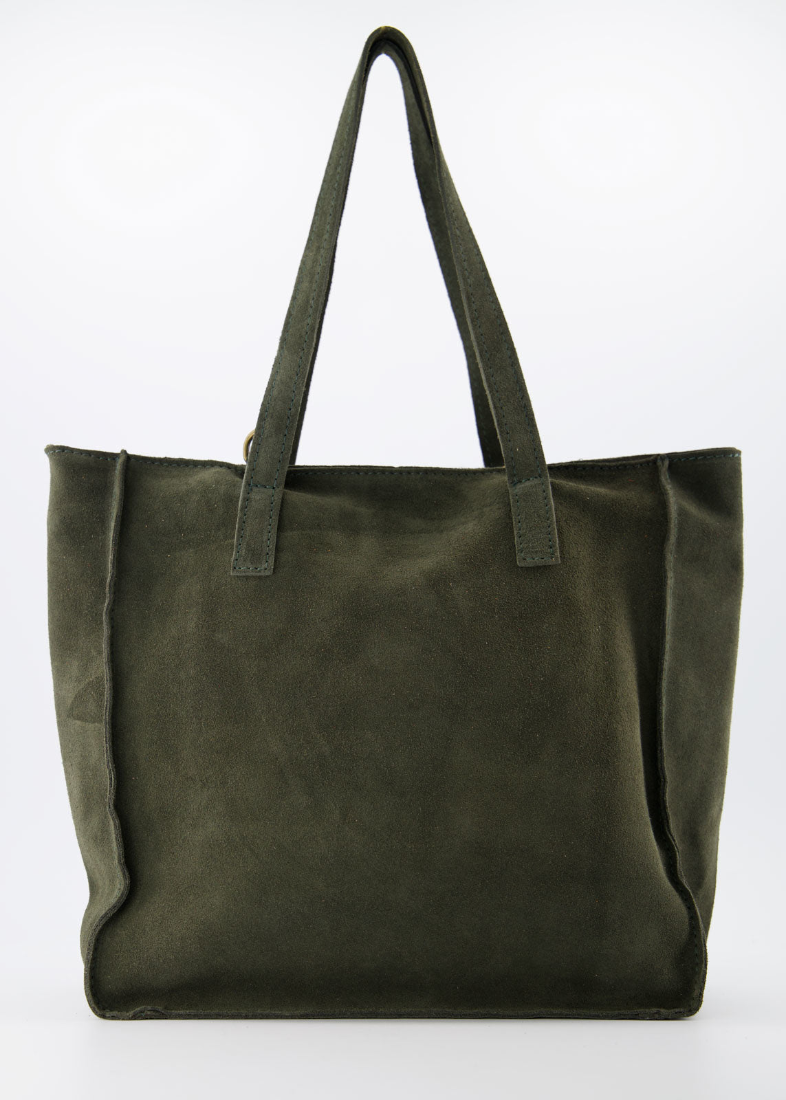 Cleo Tas Suede Olijfgroen