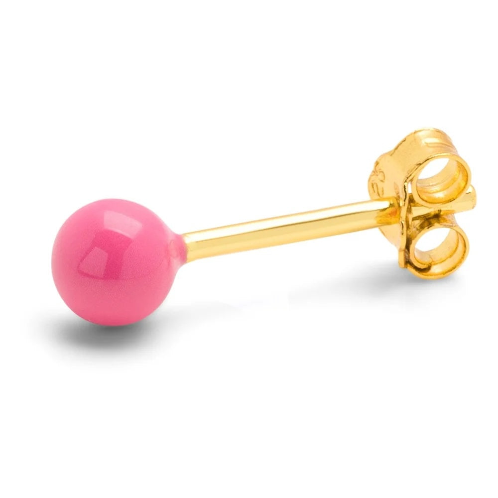 ColorBallEarring1pcsPink__1