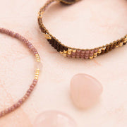Commitment Rose Quartz Bracelet GC Rose quartz - LEEF mode en accessoires
