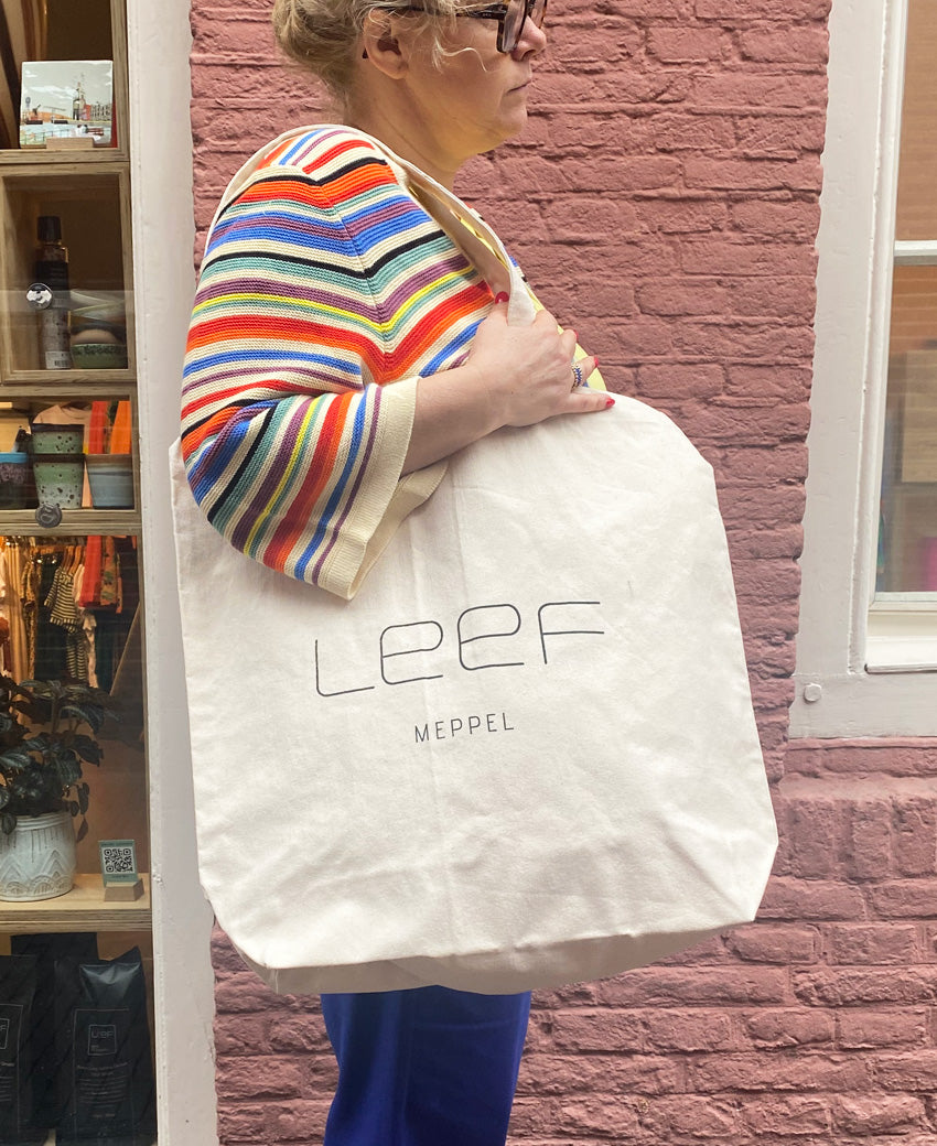Cotton Bag LEEF Naturel - LEEF mode en accessoires