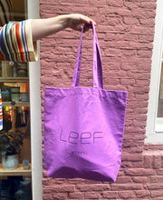 Cotton Bag LEEF Violet - LEEF mode en accessoires