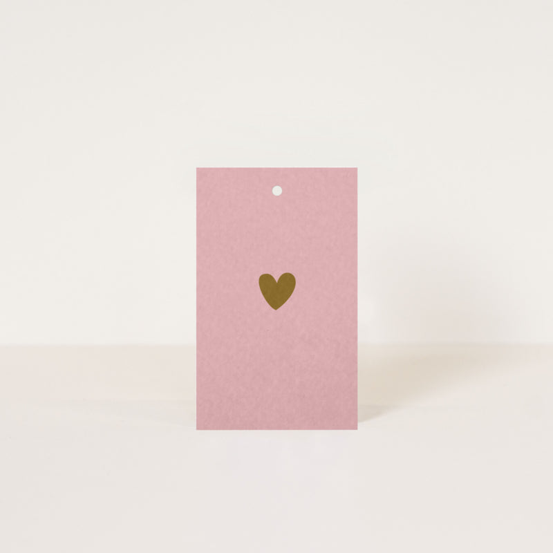 DF Label heart pink - LEEF mode en accessoires