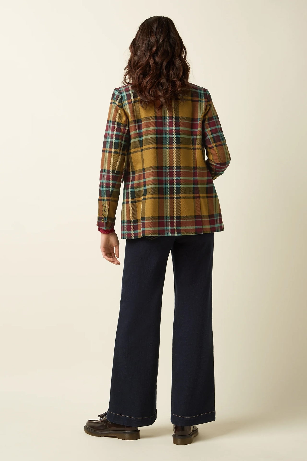 Daisy Blazer Caroll Check 551 Golden Brown