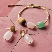 Desirable126AventurineRoseQuartzTigerEyeBraceletAventurine__3