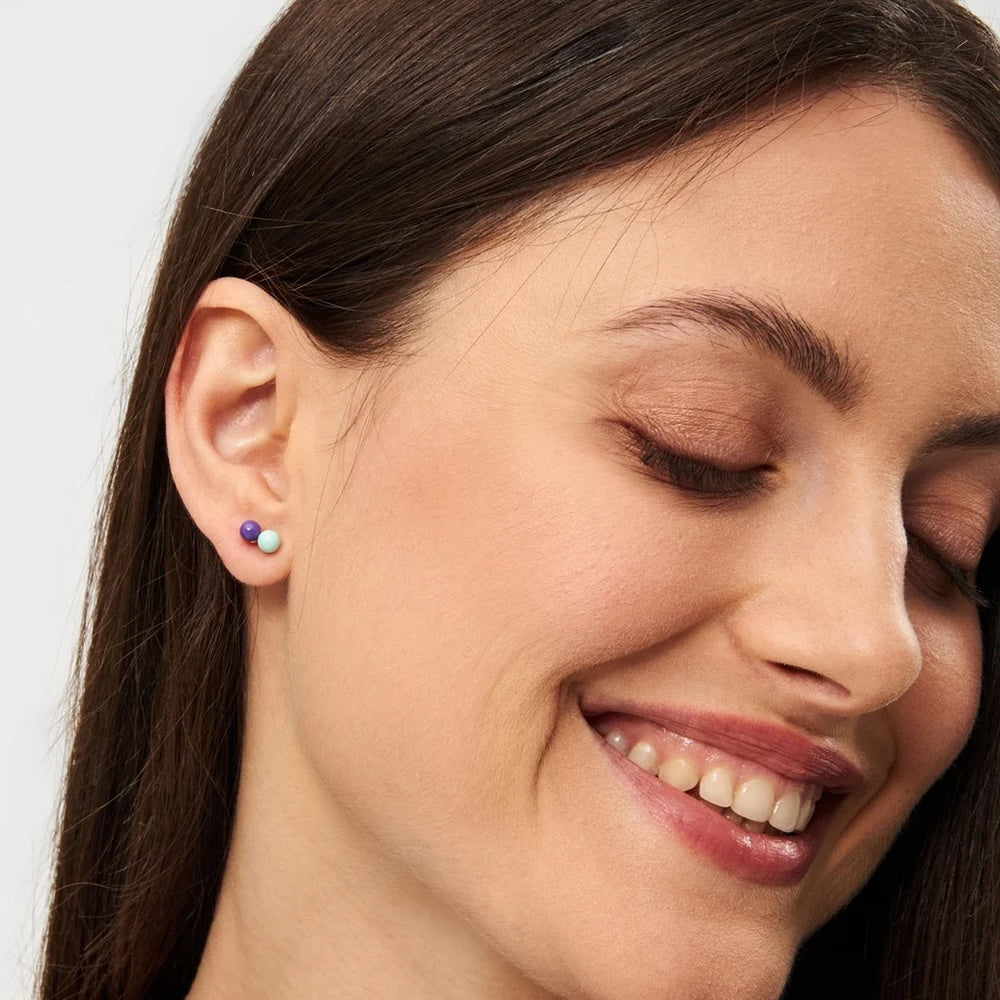 DoubleColorBallEarring1pcsDeepPurple_Mint__3