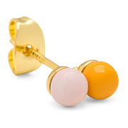 DoubleColorBallEarring1pcsLightBlue_CoralPink__4