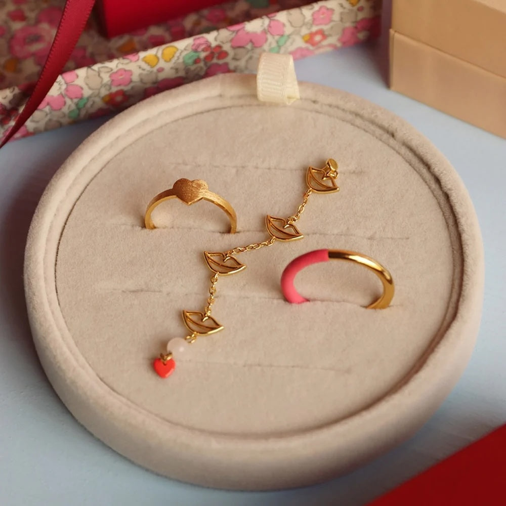 DoubleColorRingGoldPlatedGold_CoralPink__4