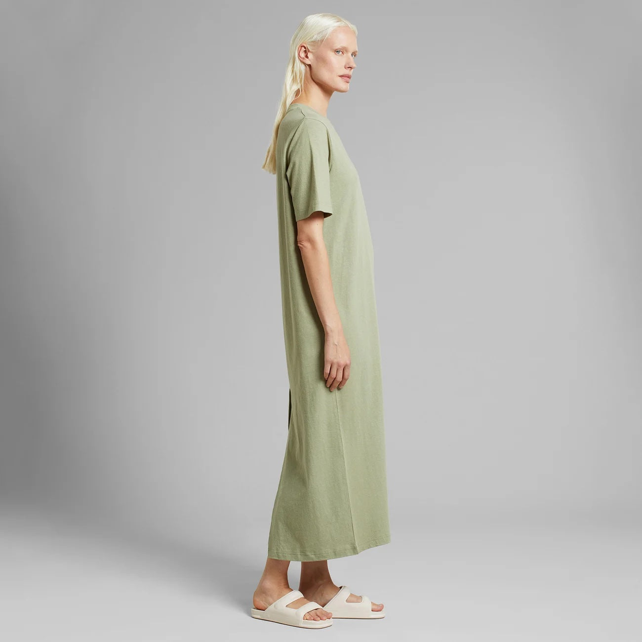Dress Lammhult Hemp  Tea Green - LEEF mode en accessoires