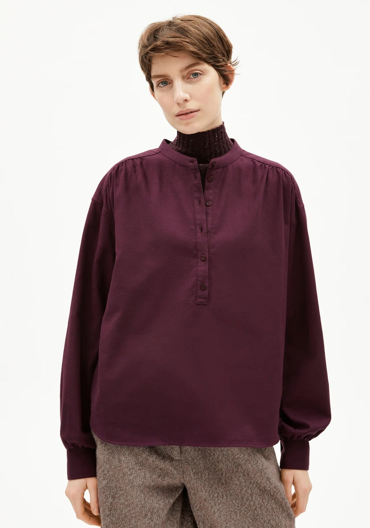 EFINARAA BRUSHED 3320 Dark Cranberry - LEEF mode en accessoires