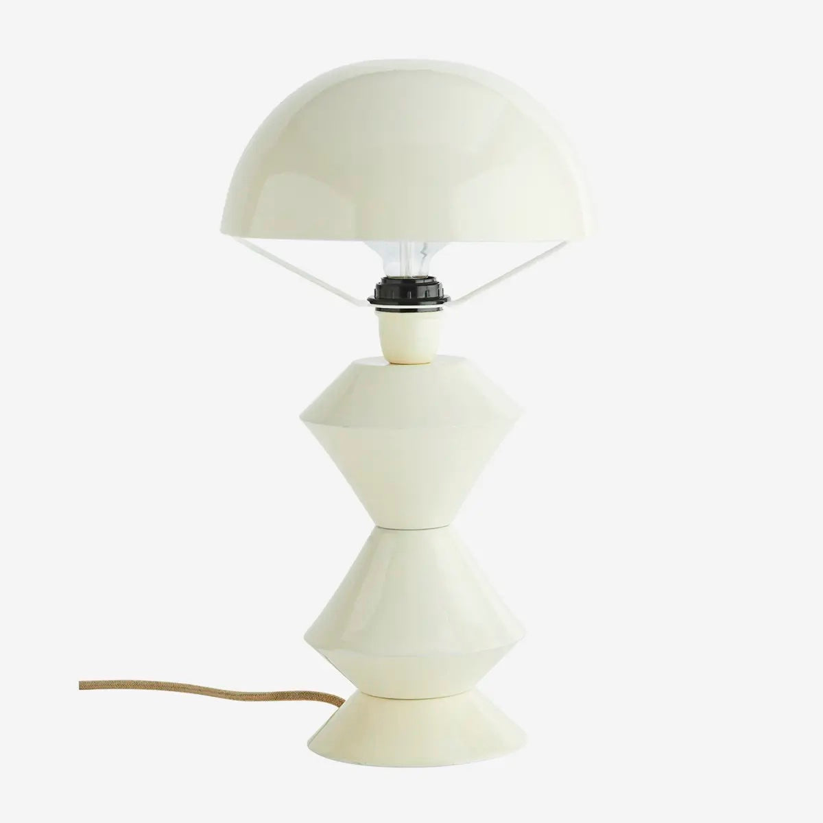 ENAMEL TABLE LAMP Off white - LEEF mode en accessoires