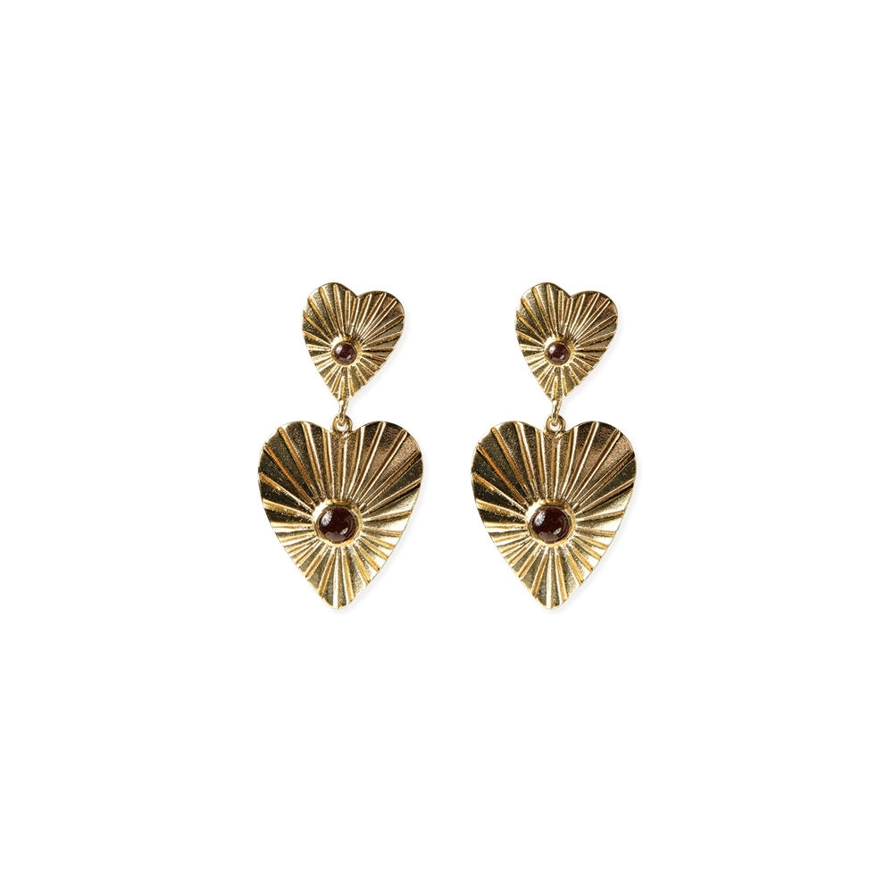 EmpowerGarnetGoldPlatedEarringsGarnet__1