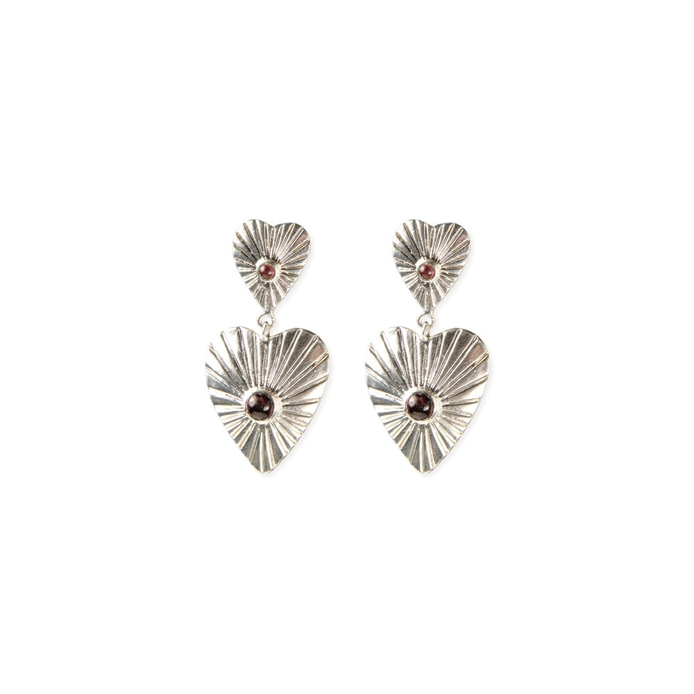 EmpowerGarnetSilverPlatedEarringsGarnet__1