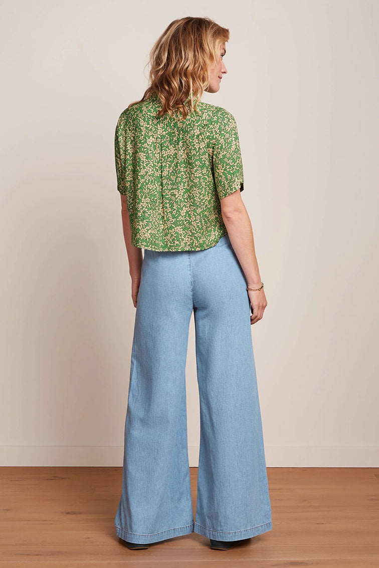 Evelina Blouse Paradis 271 Jasmin Green - LEEF mode en accessoires