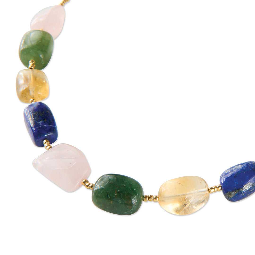 Excessive Rose Quartz Aventurine Lapis Citrine - LEEF mode en accessoires