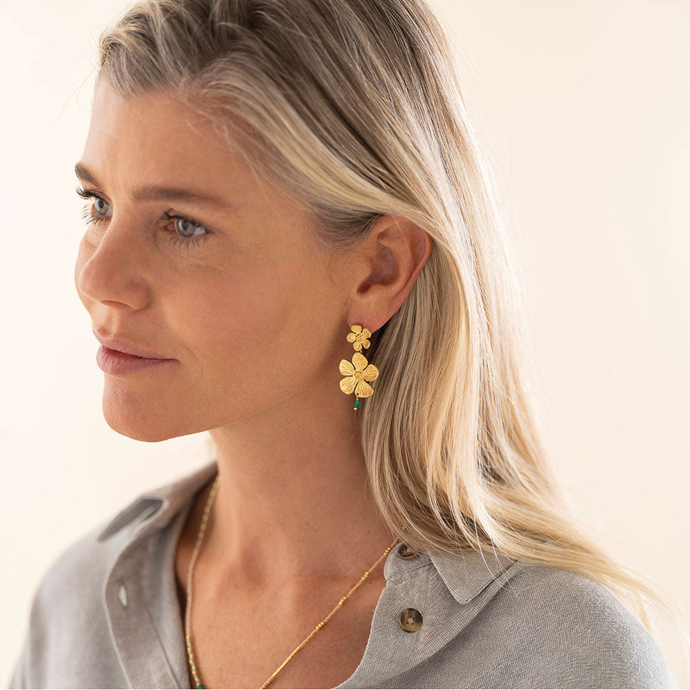 Expressive Aventurine Earrings GP Aventurine - LEEF mode en accessoires