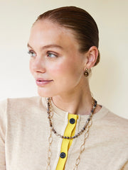 FIJNE GEMSTONE KETTING / AGAAT-MÊLÉE Agaat-Melee - LEEF mode en accessoires