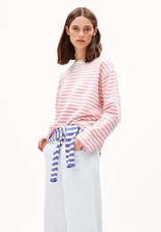 FRANKAAMAARLENSTRIPESWEAT_2251Raspberrypink-undyed_1