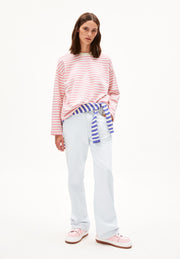 FRANKAAMAARLENSTRIPESWEAT_2251Raspberrypink-undyed_5