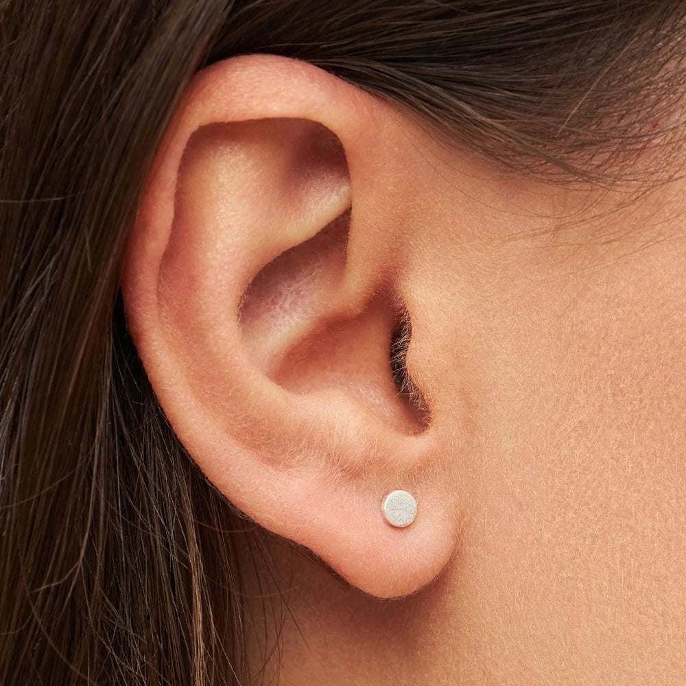FamilyRoundEarringspairbrushedSilverPlated__4