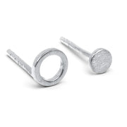 FamilyRoundEarringspairbrushedSilverPlated__5