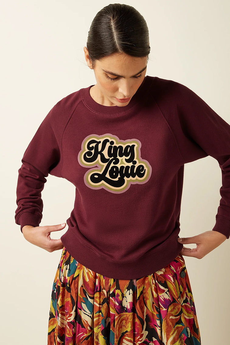 Febe Sweater Peachy 622 Cabernet Red