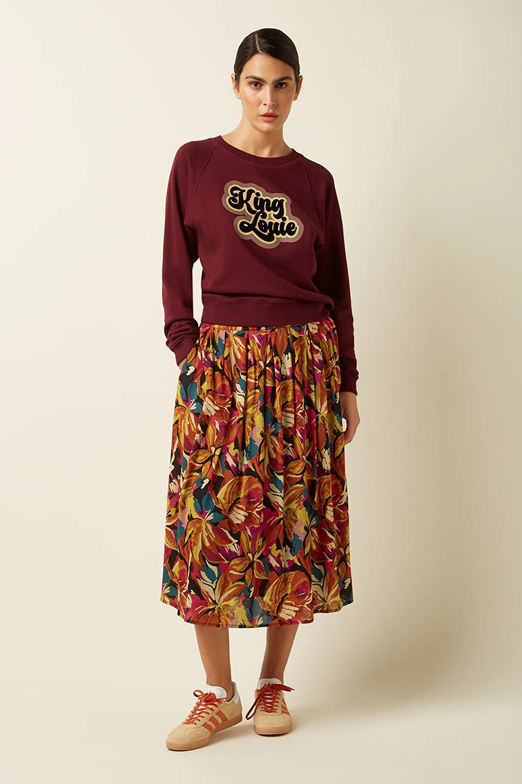 Febe Sweater Peachy 622 Cabernet Red