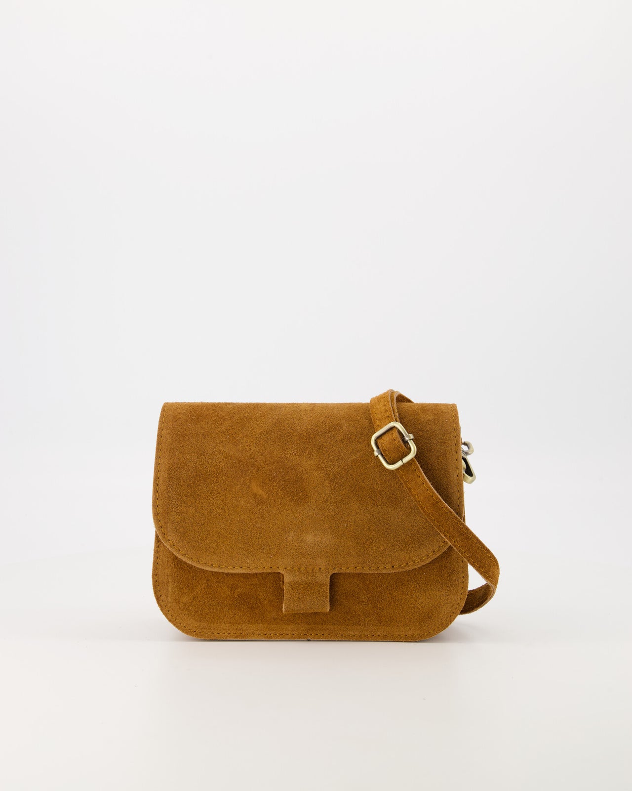 Flora D56A Suede Cognac