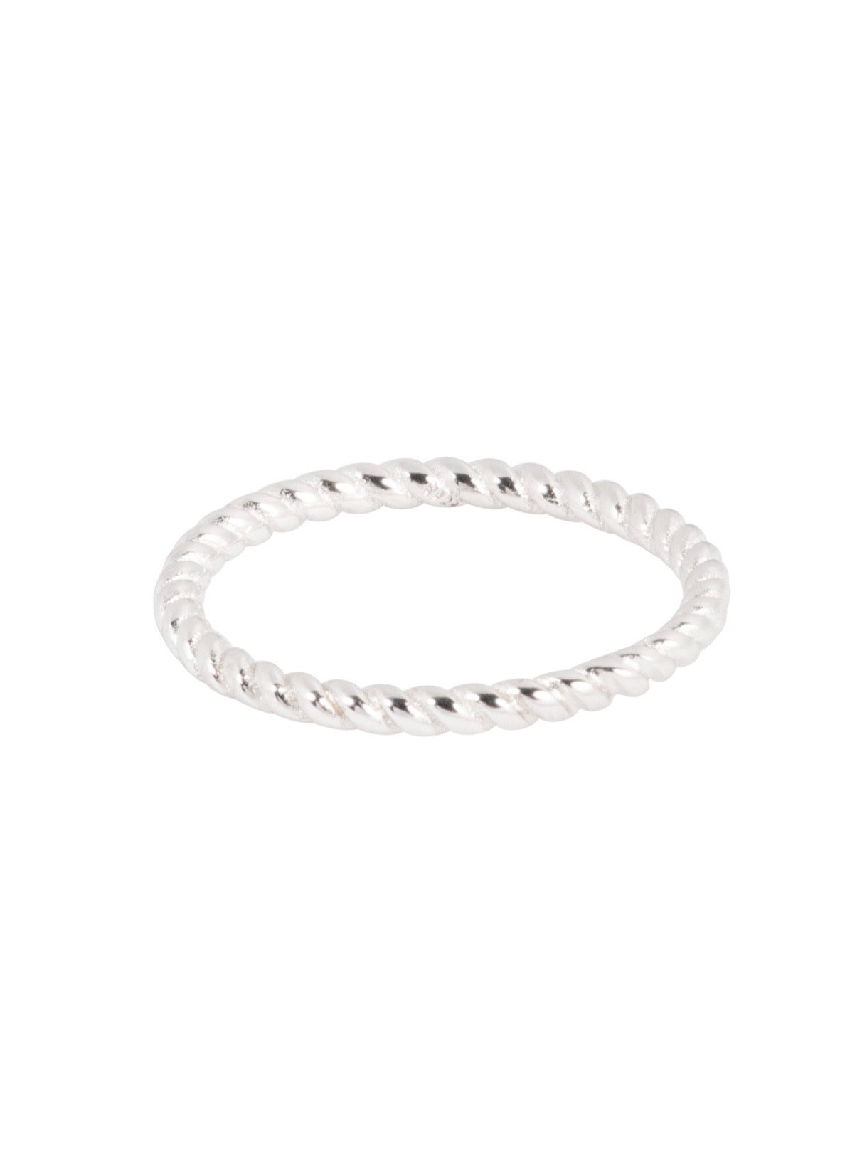 GEDRAAIDE RING STERLING ZILVER Zilver - LEEF mode en accessoires