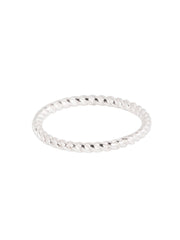 GEDRAAIDE RING STERLING ZILVER Zilver - LEEF mode en accessoires