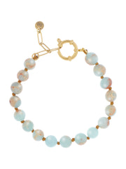 GEMSTONE ARMBAND TURQUOISE MÊLÉE Turquoise - LEEF mode en accessoires