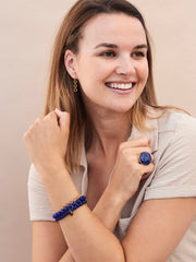 GEMSTONE ARMBAND / BLAUW blauw - LEEF mode en accessoires
