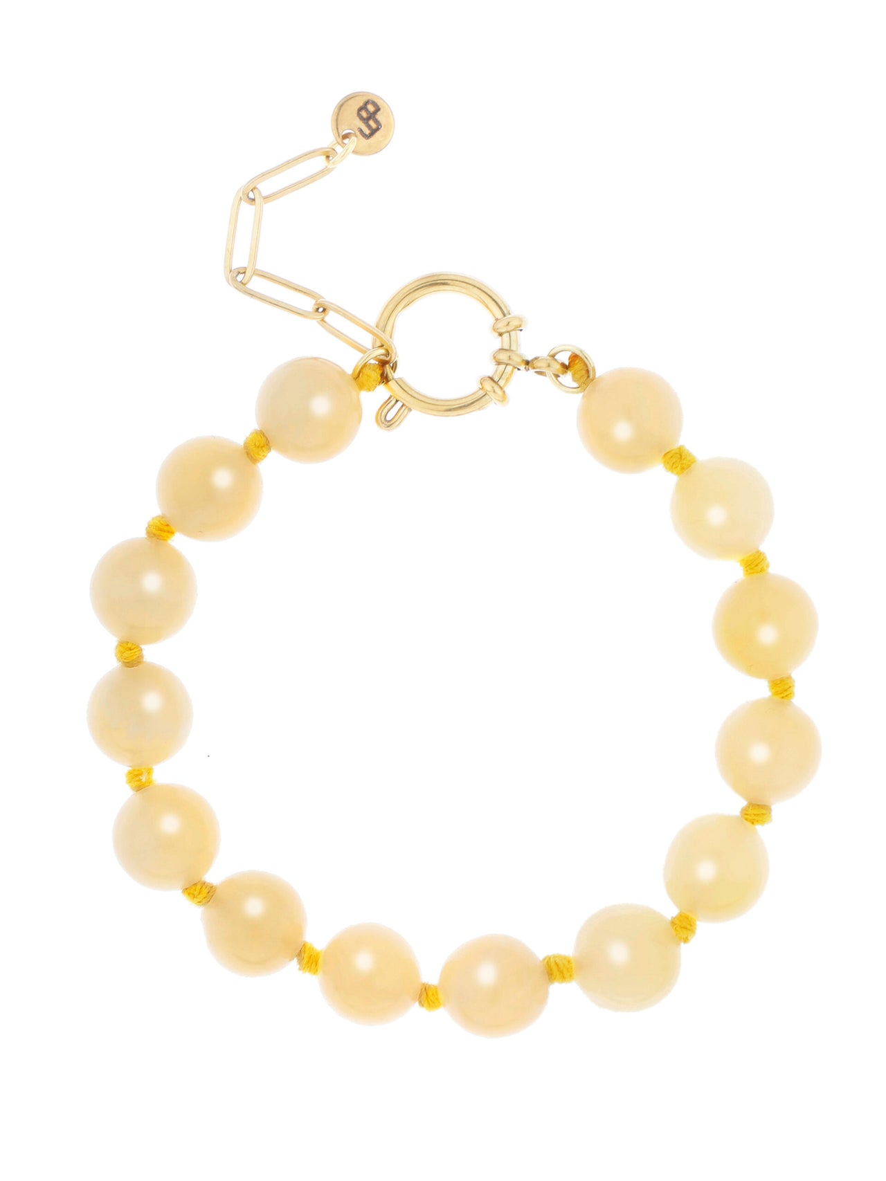 GEMSTONE ARMBAND “GEEL” geel