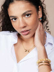 GEMSTONE ARMBAND “GEEL” geel - LEEF mode en accessoires