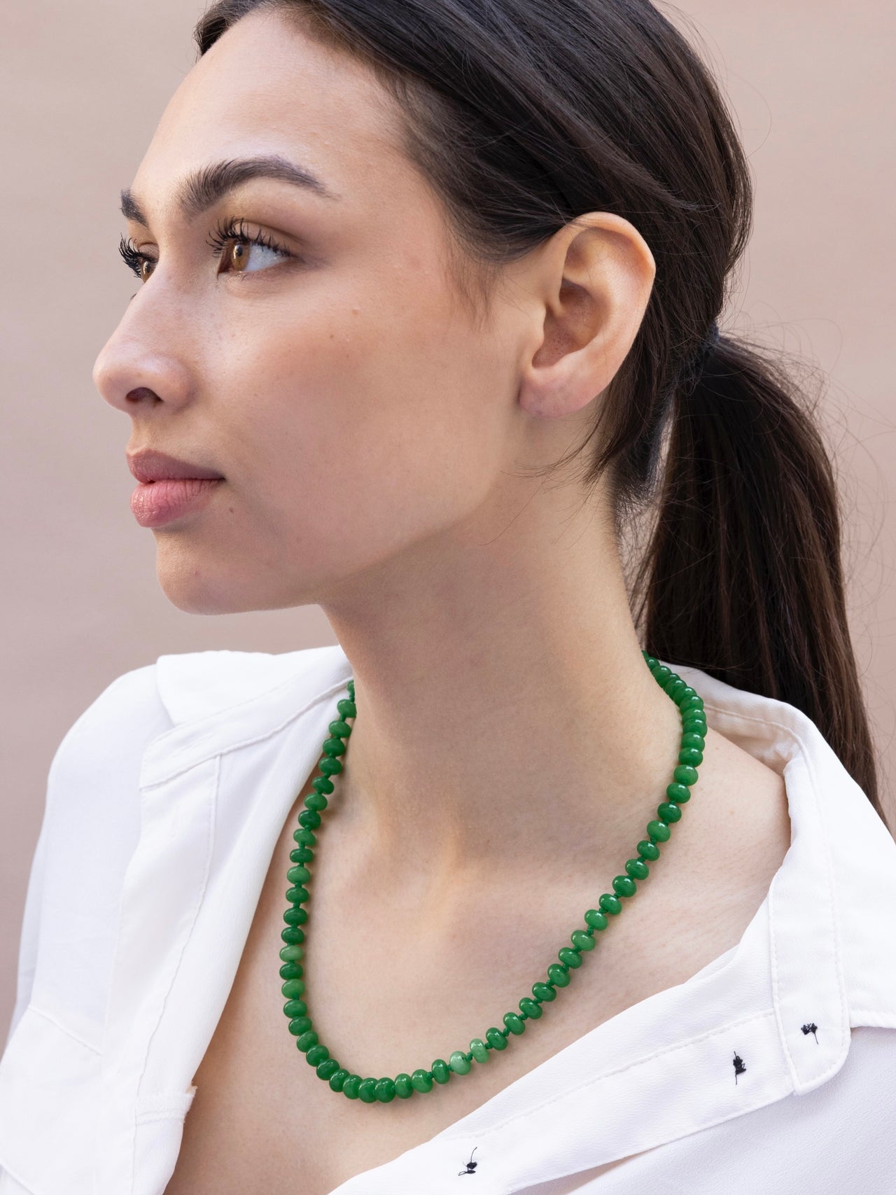 GEMSTONE KETTING FEL GROEN felgroen
