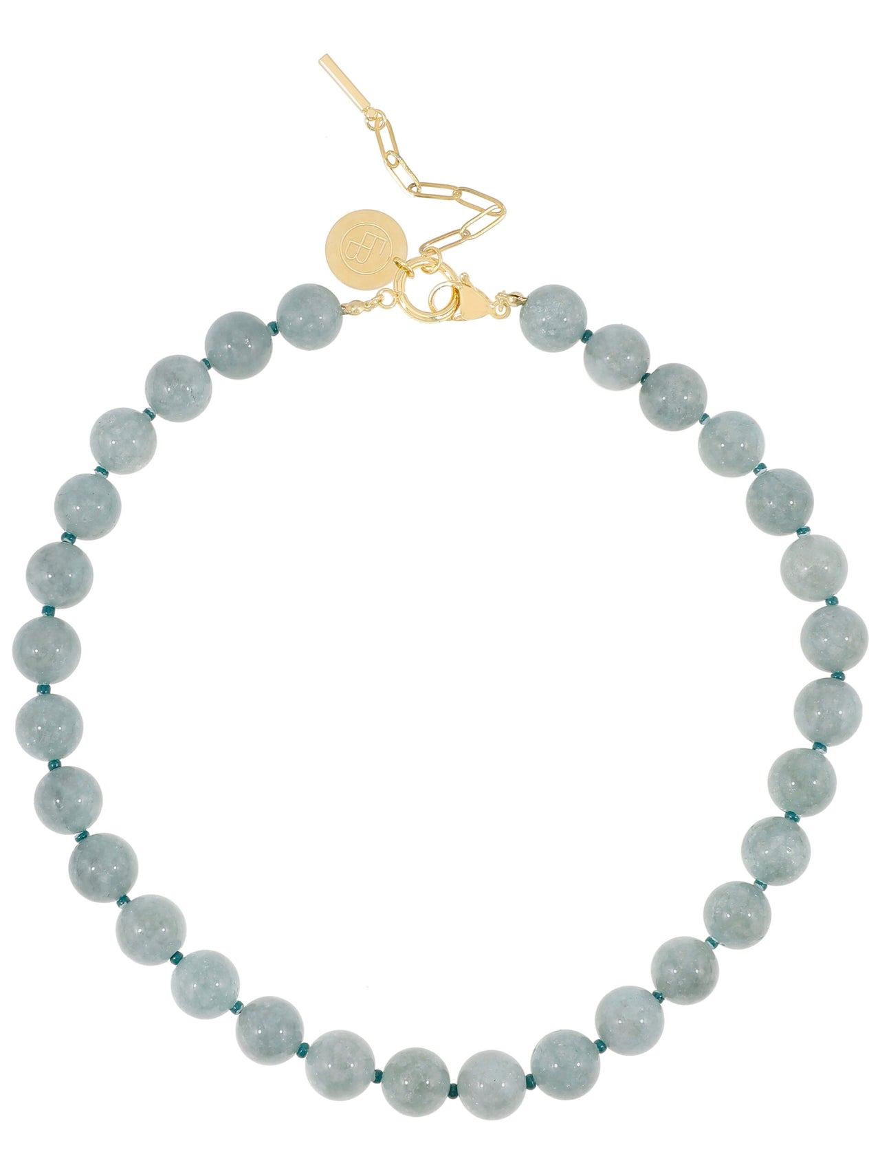 GEMSTONE KETTING Zeegroen