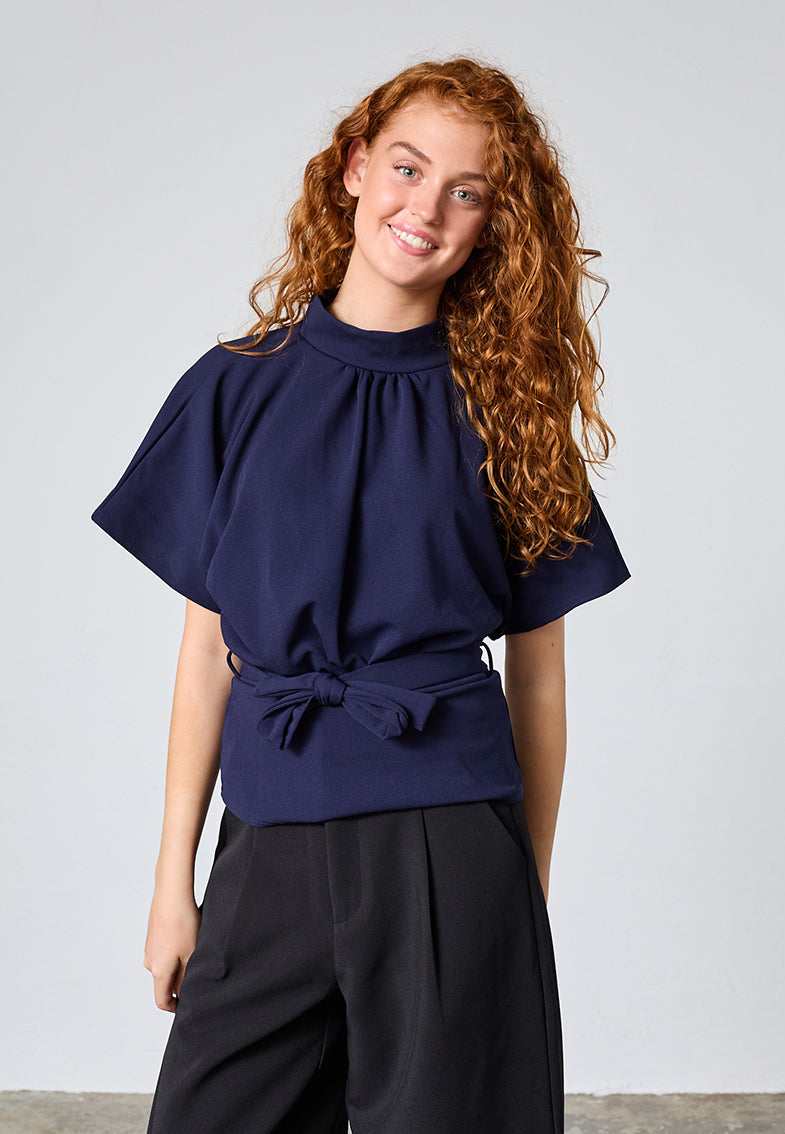 GIRL-TOP6 navy - LEEF mode en accessoires