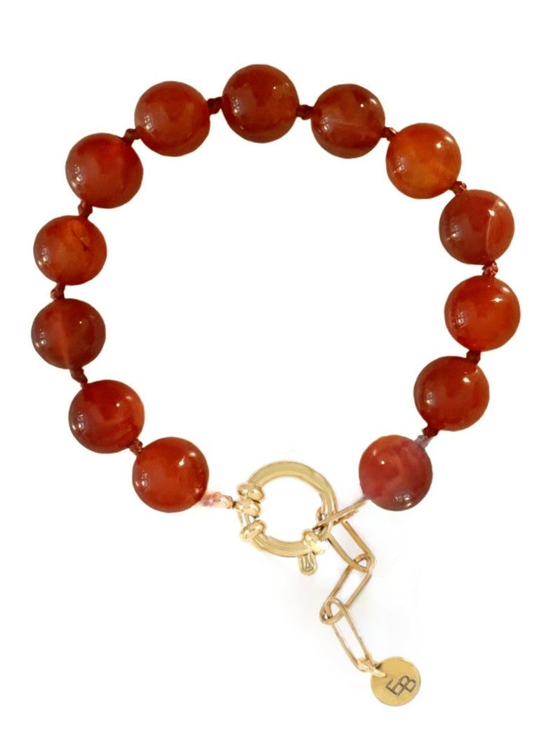 Gemstone Armband Cognac