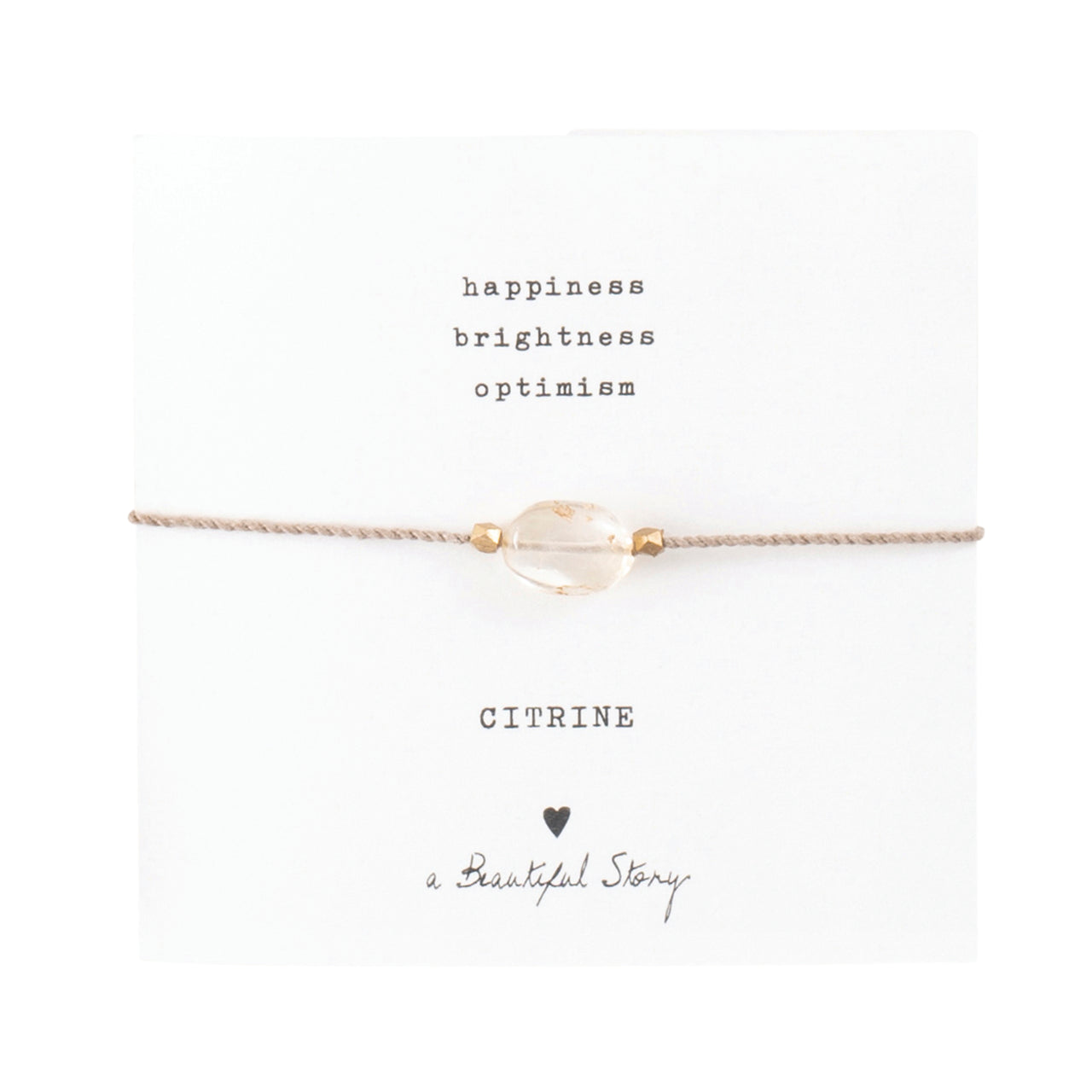Gemstone Card Citrine Citrine
