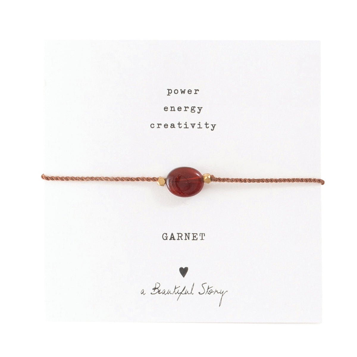 Gemstone Card Garnet Garnet