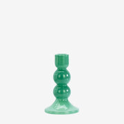 Glass Candle Holder H14.50cm Green - LEEF mode en accessoires