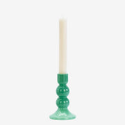 Glass Candle Holder H14.50cm Green - LEEF mode en accessoires