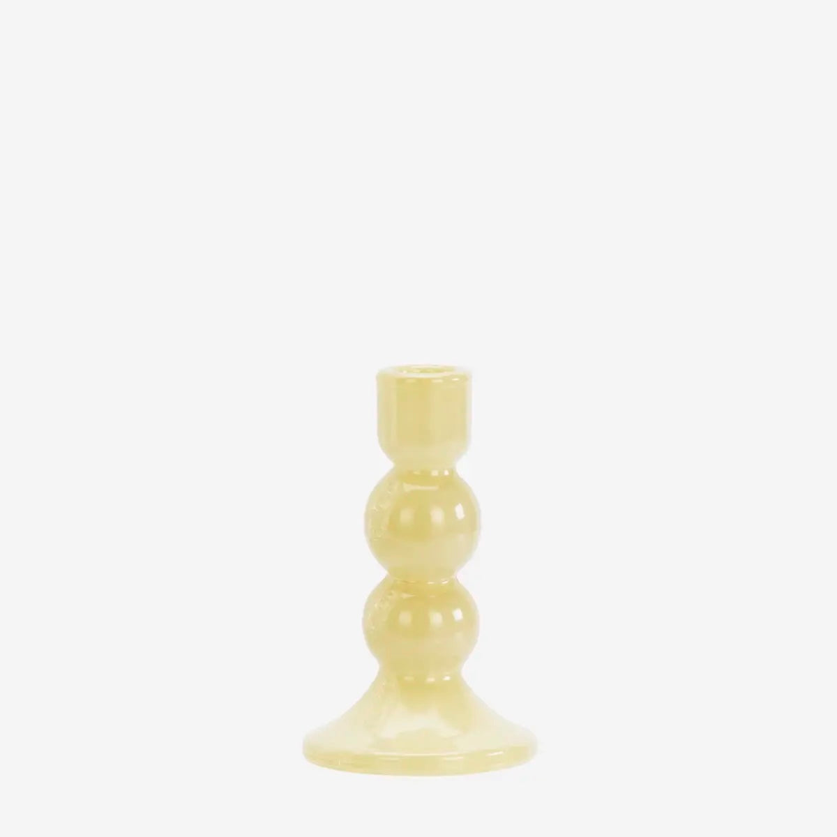 Glass Candle Holder H14.50cm Honey - LEEF mode en accessoires