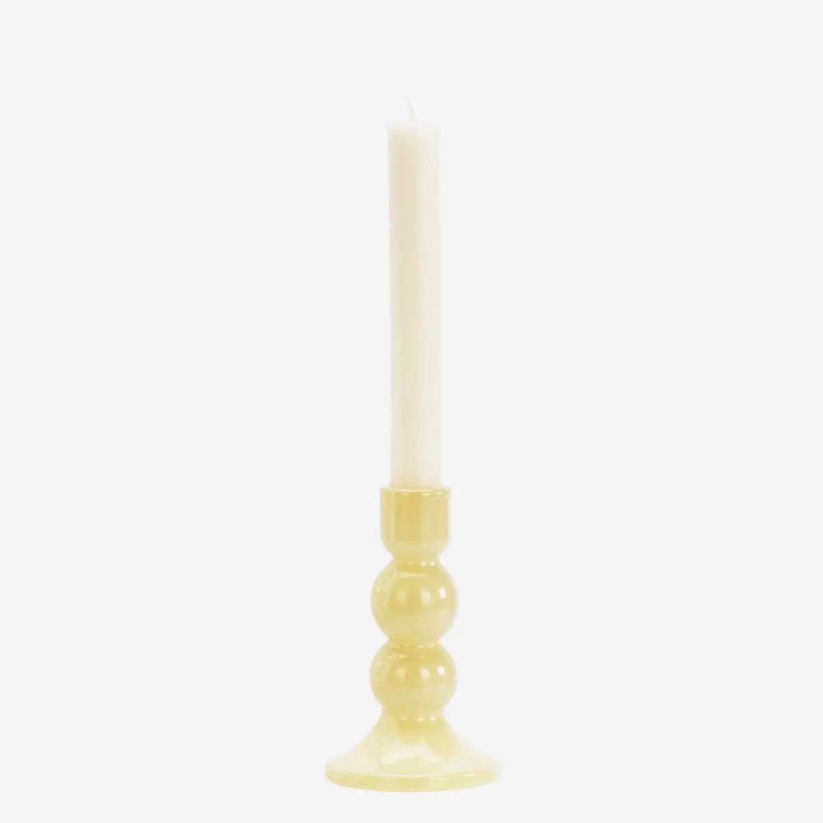 Glass Candle Holder H14.50cm Honey - LEEF mode en accessoires