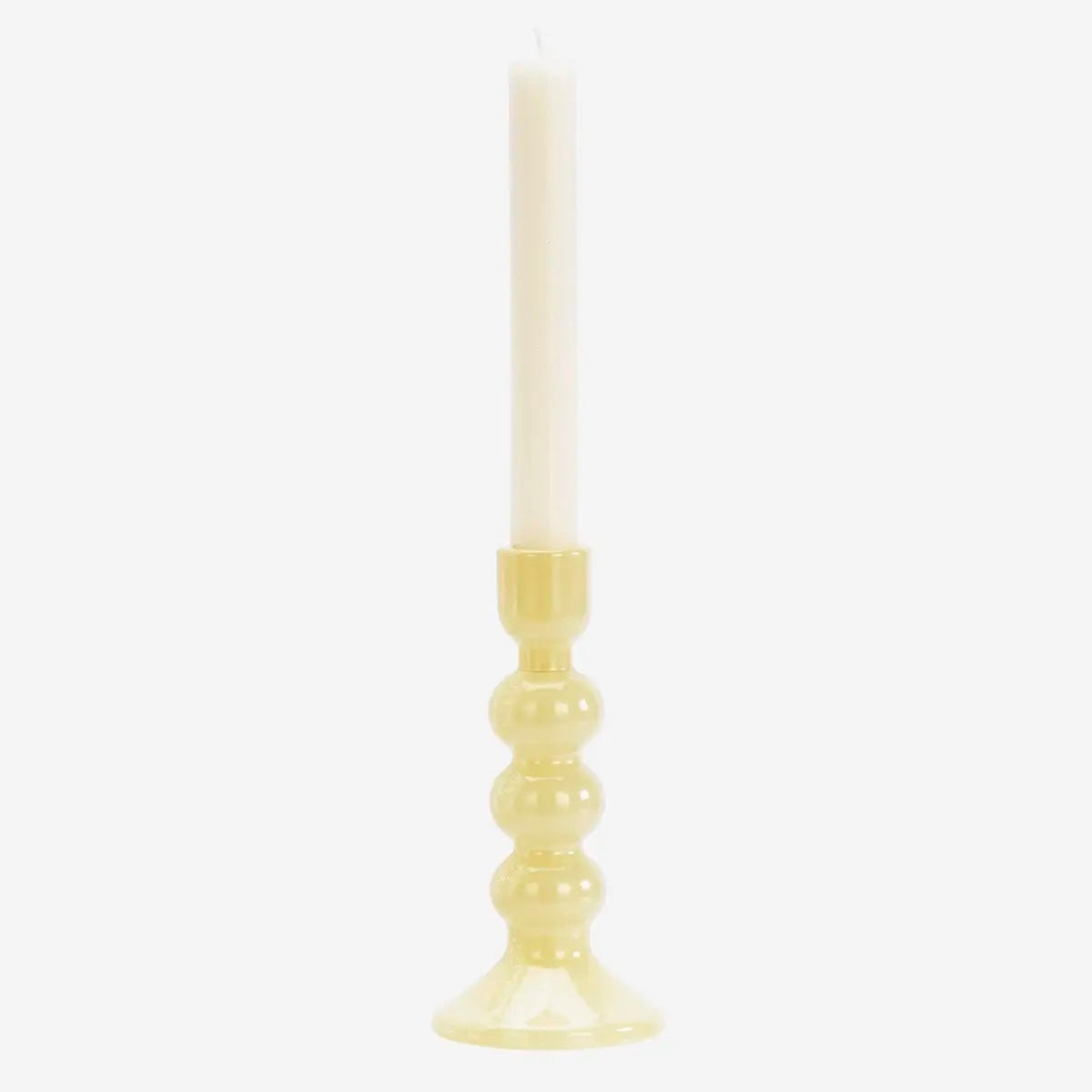 Glass Candle Holder H:18cm Honey - LEEF mode en accessoires